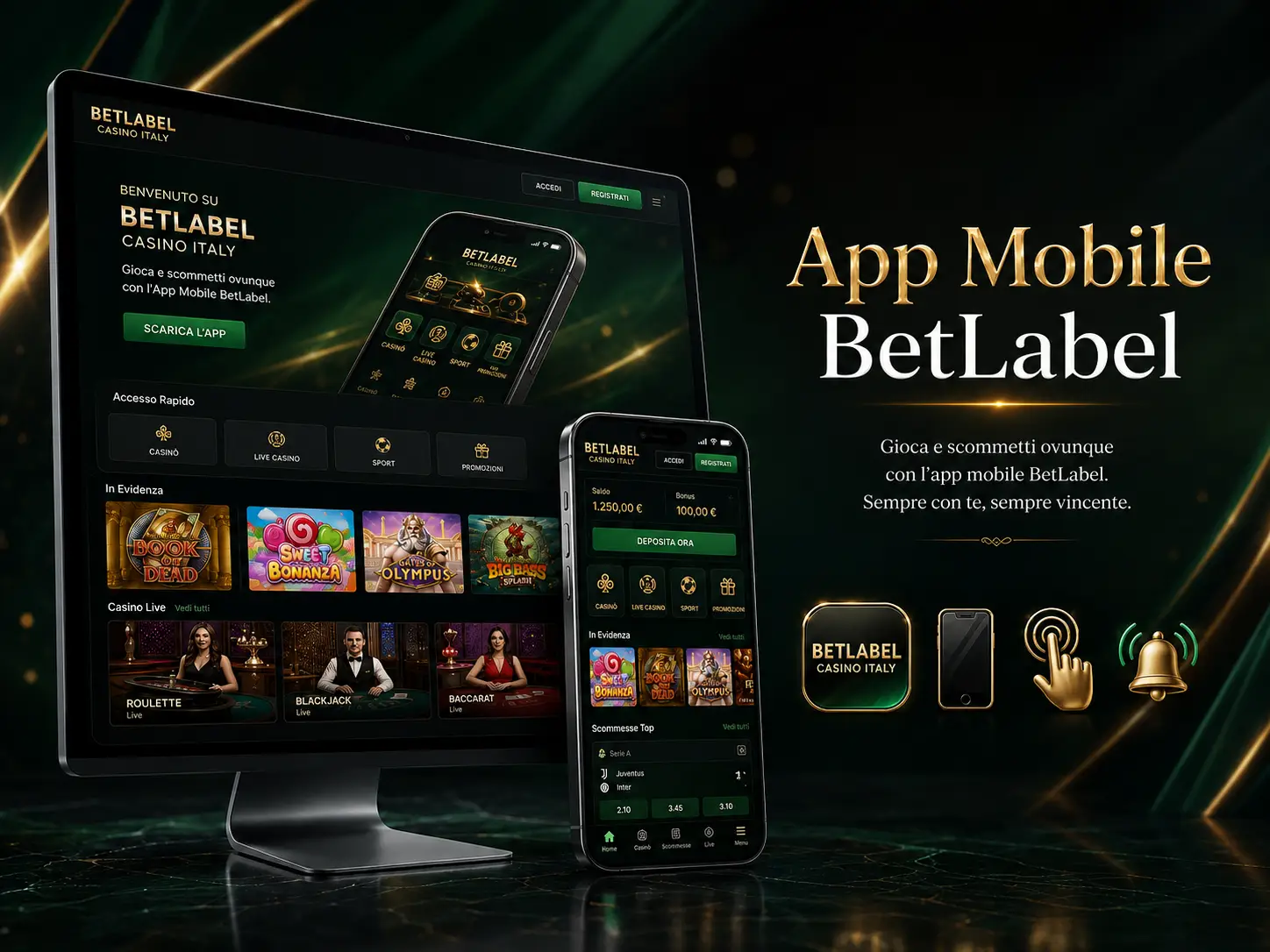 App Mobile Betlabel: Accesso da Android e iPhone