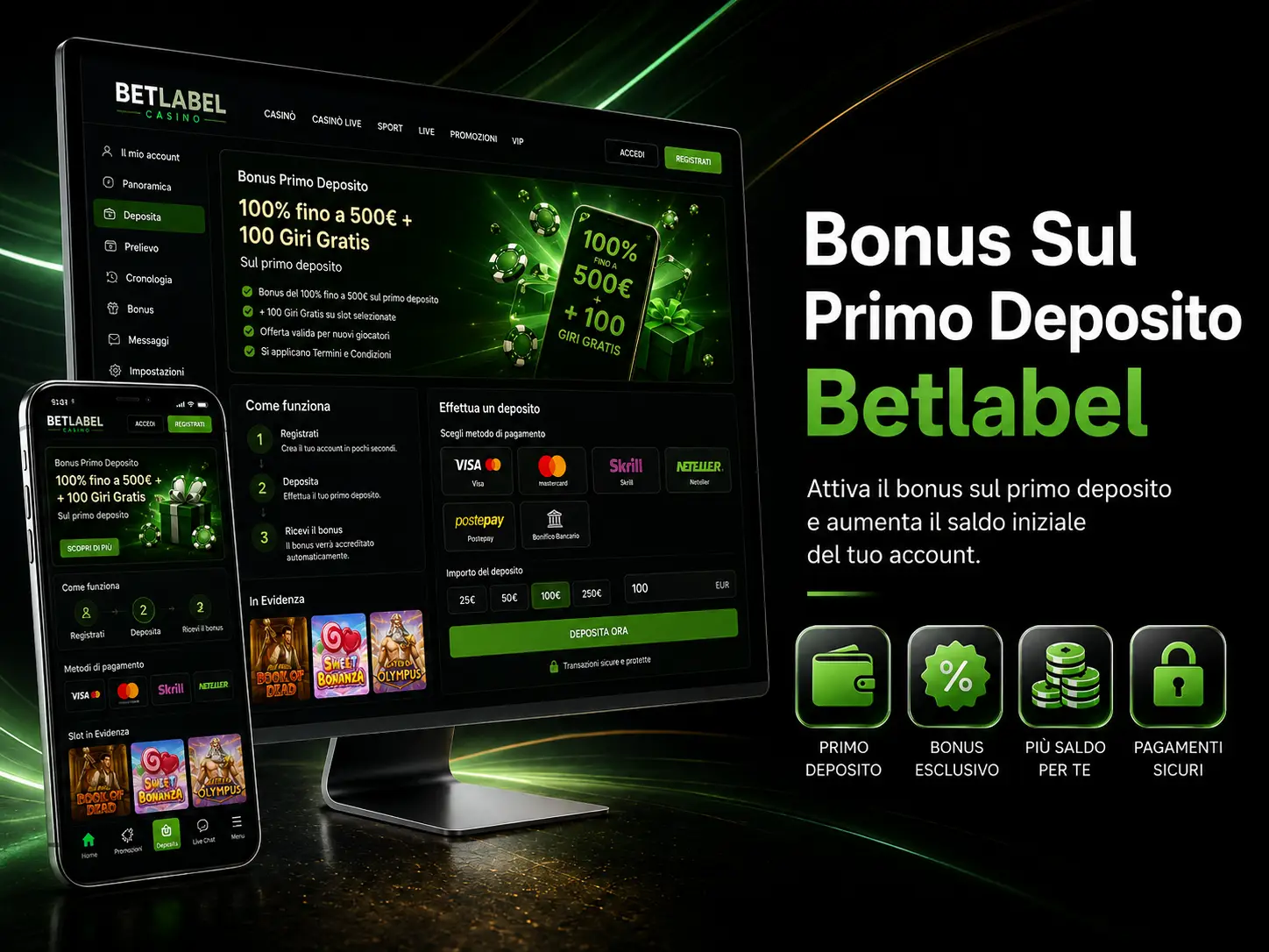 Bonus Sul Primo Deposito Betlabel