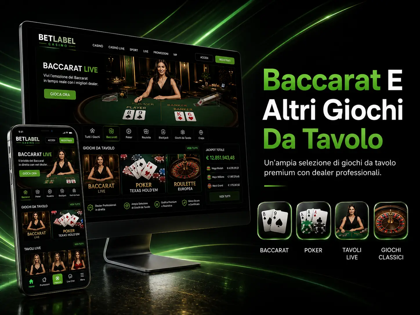 Baccarat E Altri Giochi Da Tavolo